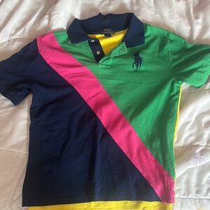 Polo by Ralph Lauren Kids Multicolor Diagonal Stripe Polo